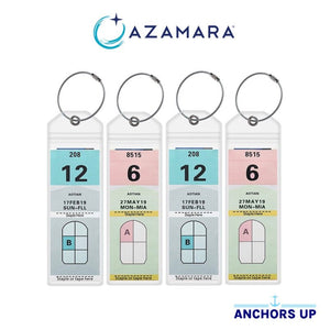 Azamara Luggage Tag Holders - Set of 4 Anchors Up