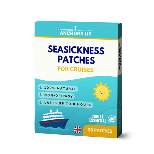 Motion and Sea Sickness Patches for Cruises - Natural Relief for Seasickness (30pcs)