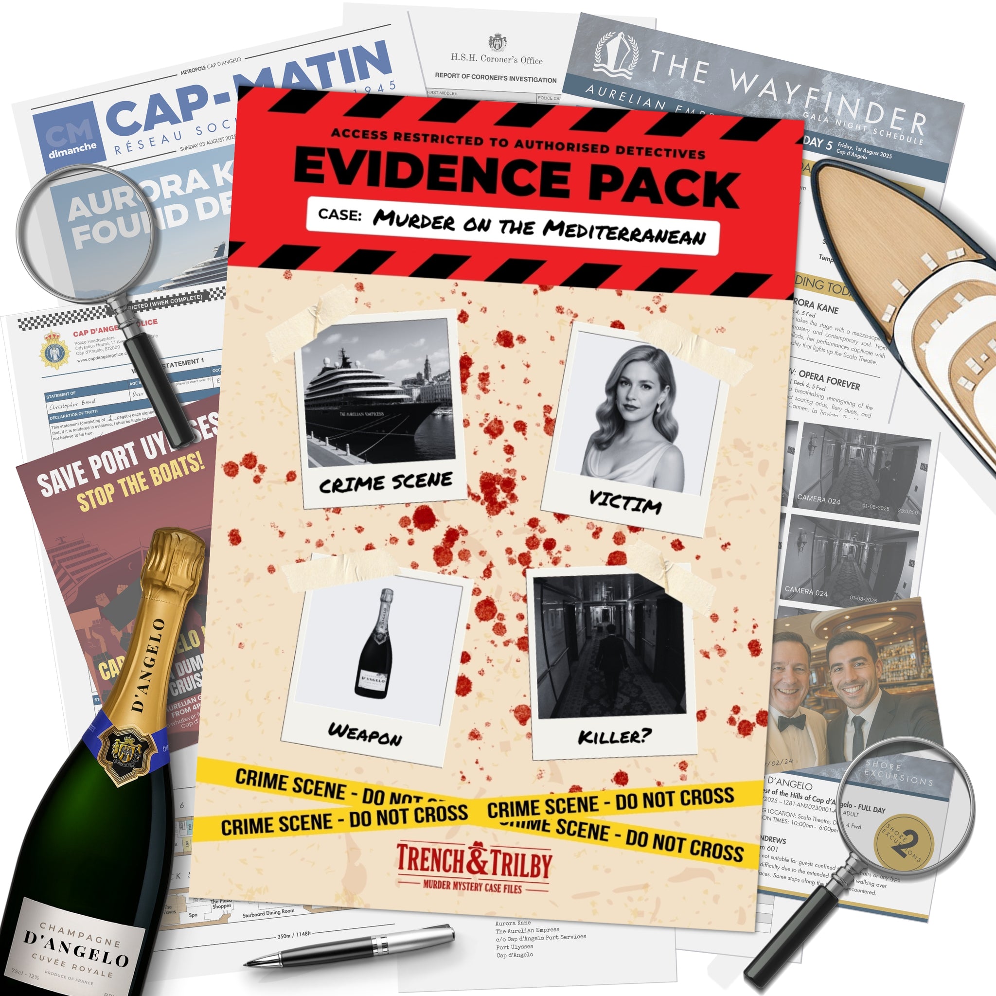 Murder on the Mediterranean - Cruise Murder Mystery Game