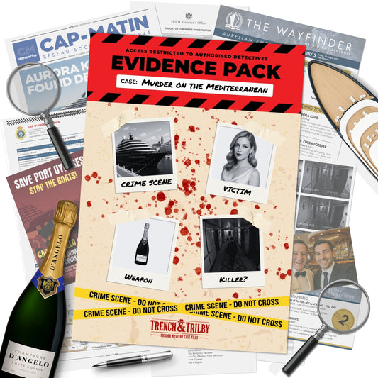 Murder on the Mediterranean - Cruise Murder Mystery Game