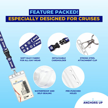 Cruise Lanyards with Card Holders - Set of 2