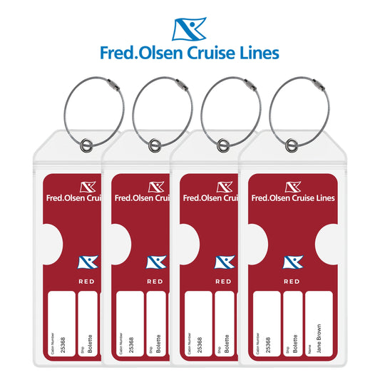 Fred Olsen Cruise Luggage Tag Holders - Set of 4