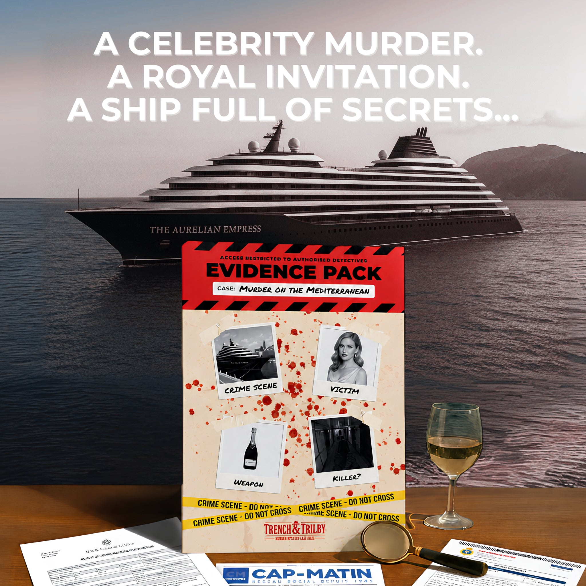 Murder on the Mediterranean - Cruise Murder Mystery Game