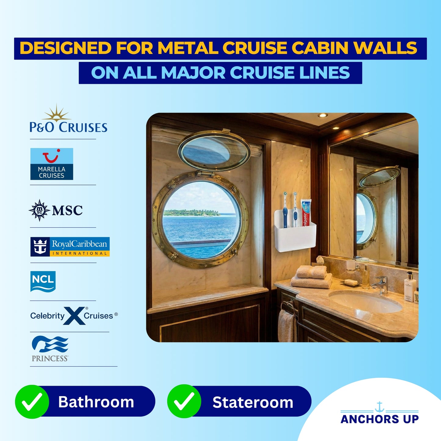 Magnetischer Zahnbürstenhalter mit abnehmbaren Trennwänden