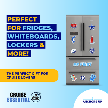 Nautical Themed Cruise Ship Door Magnets - Pack of 27
