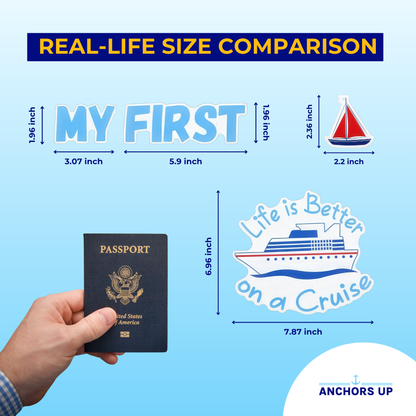 Nautical Themed Cruise Ship Door Magnets - Pack of 27