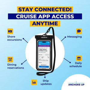 Waterproof Phone Pouch with Lanyard – Universal Fit for Cruises, Travel & Beach