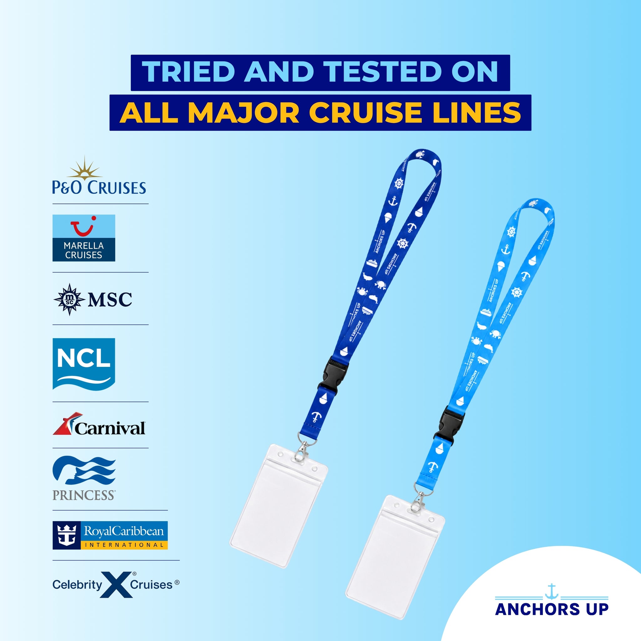 Cruise Lanyards with Card Holders - Set of 2