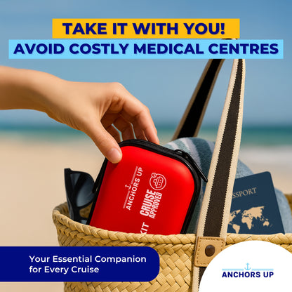 Cruise First Aid Kit - 125 Piece Compact Travel Medical Set