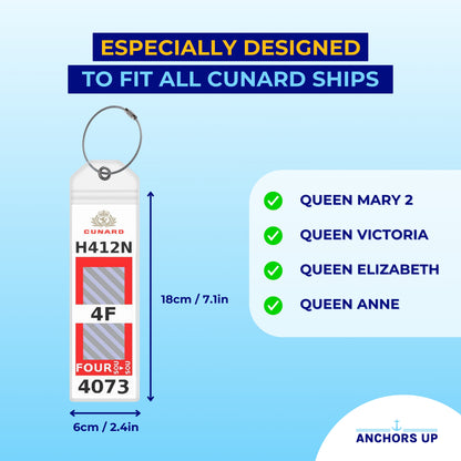 Cunard Cruise Luggage Tag Holders - Set of 4