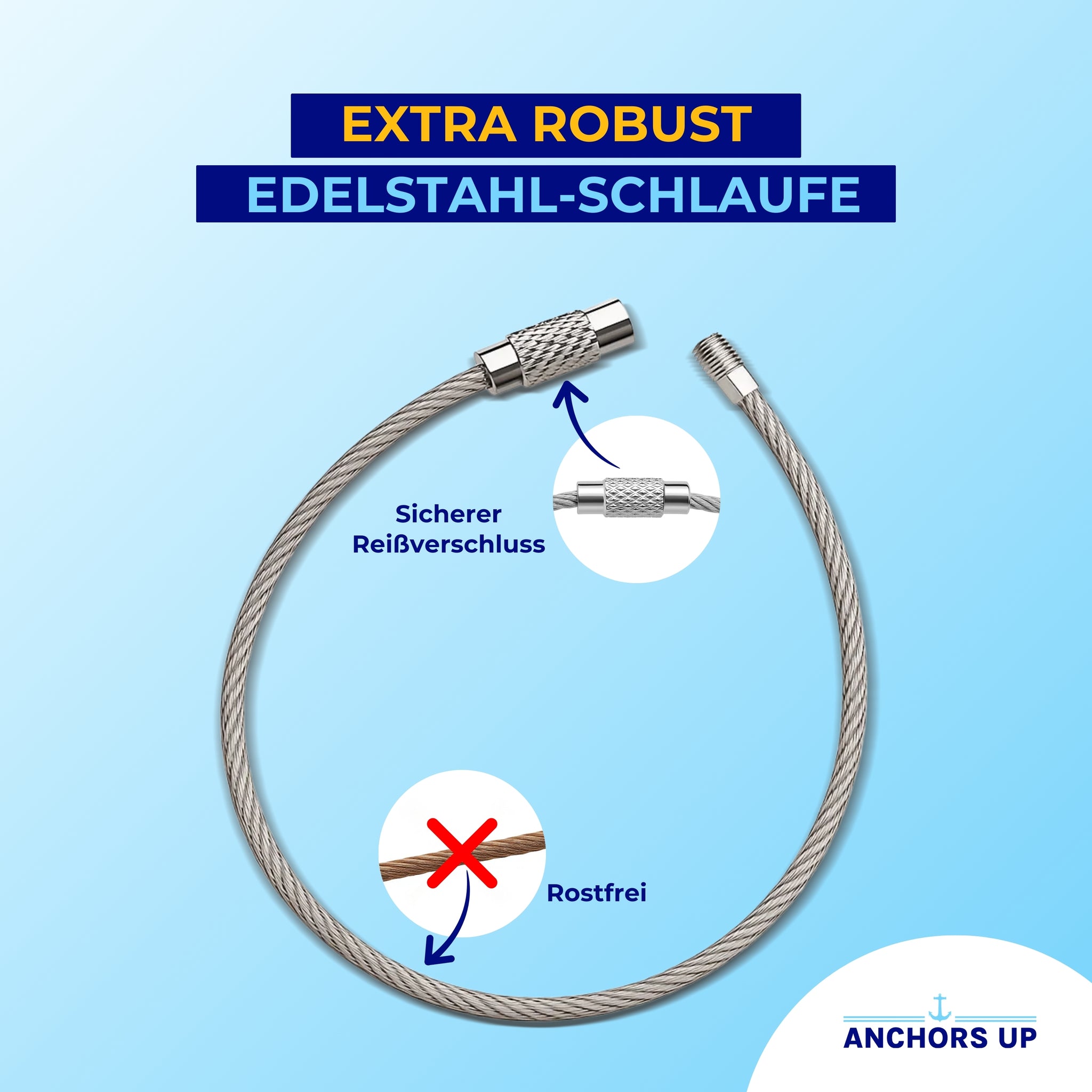 Heavy-duty durable stainless steel loops