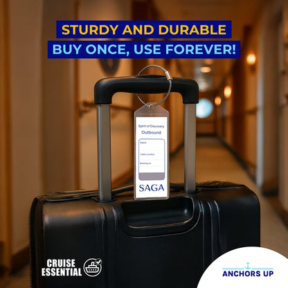 Saga Cruise Luggage Tag Holders - Set of 4