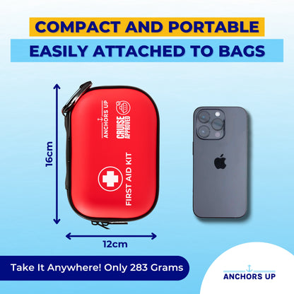 Cruise First Aid Kit - 125 Piece Compact Travel Medical Set