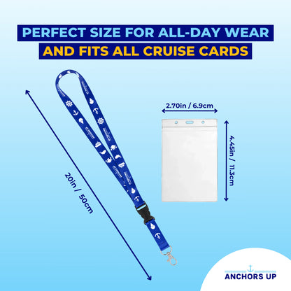 Cruise Lanyards with Card Holders - Set of 2