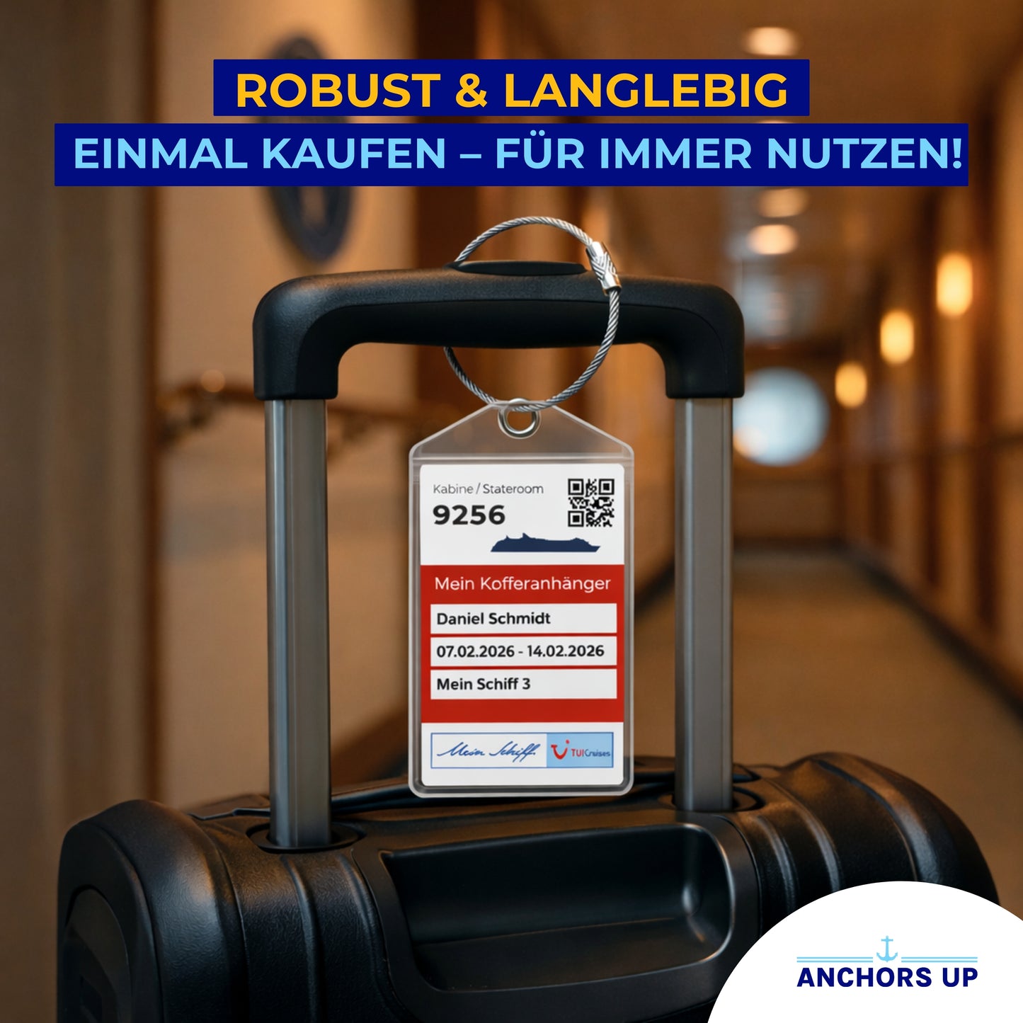 Mein Schiff / TUI Cruise Luggage Tag Holders - Set of 4