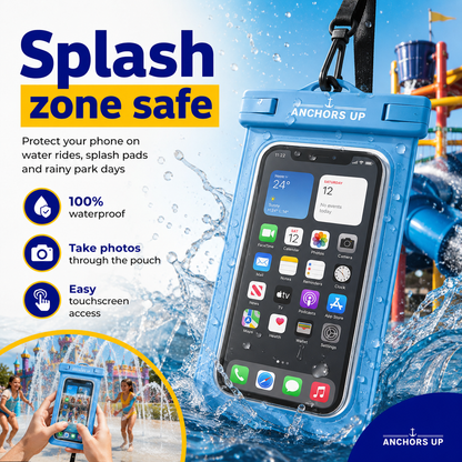 Waterproof Phone Pouches - Universal Splash Protection for Theme Parks