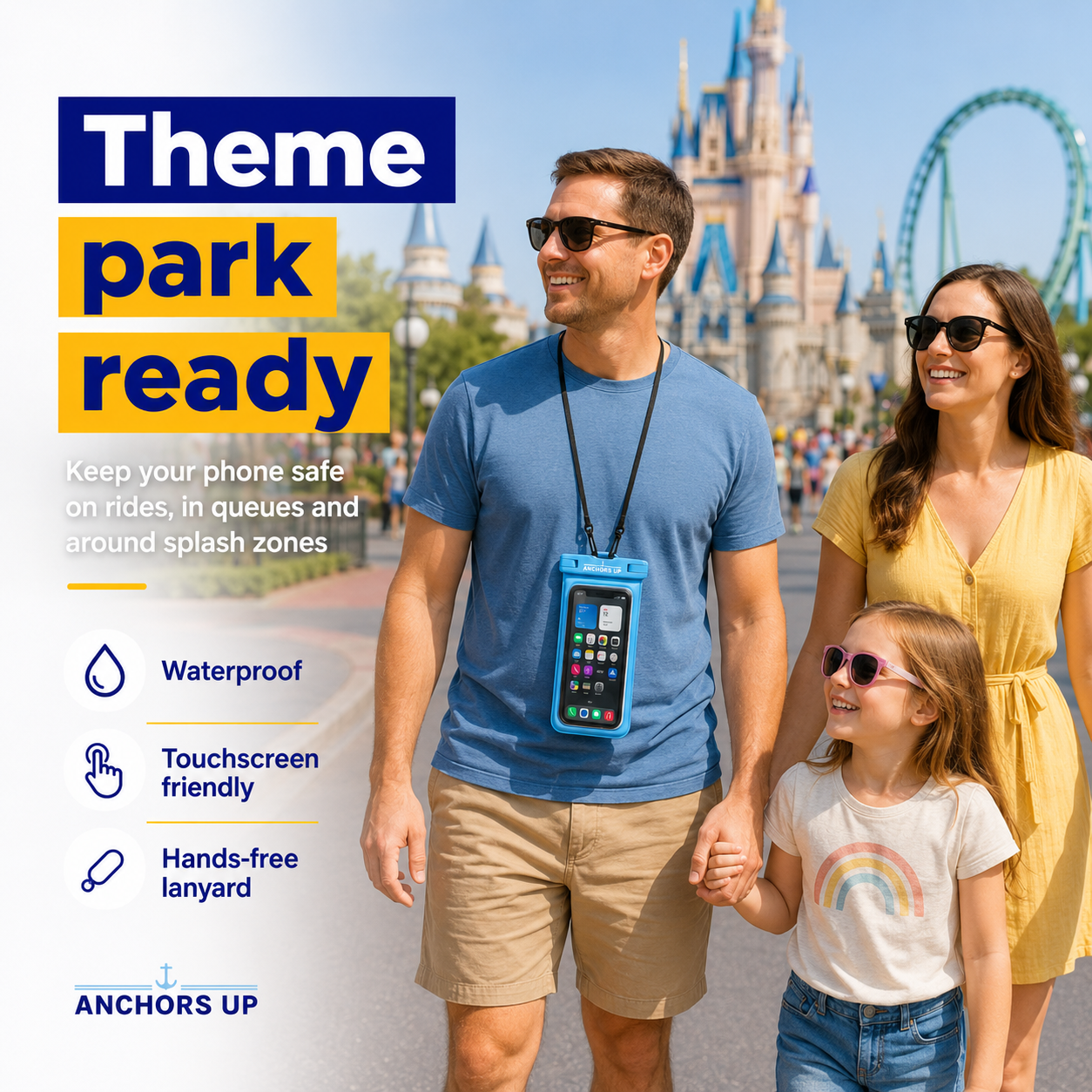 Waterproof Phone Pouches - Universal Splash Protection for Theme Parks