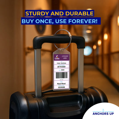 Costa Luggage Tag Holders - Set of 4