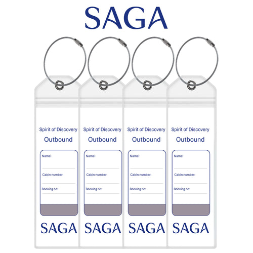 Saga Cruise Luggage Tag Holders - Set of 4