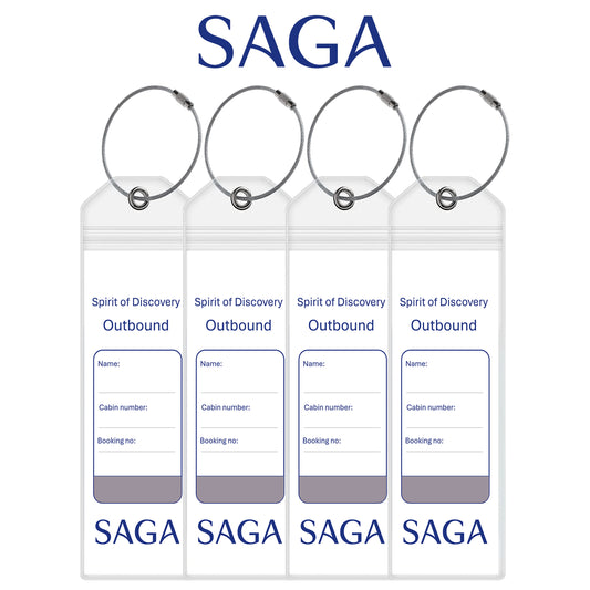 Saga Cruise Luggage Tag Holders - Set of 4