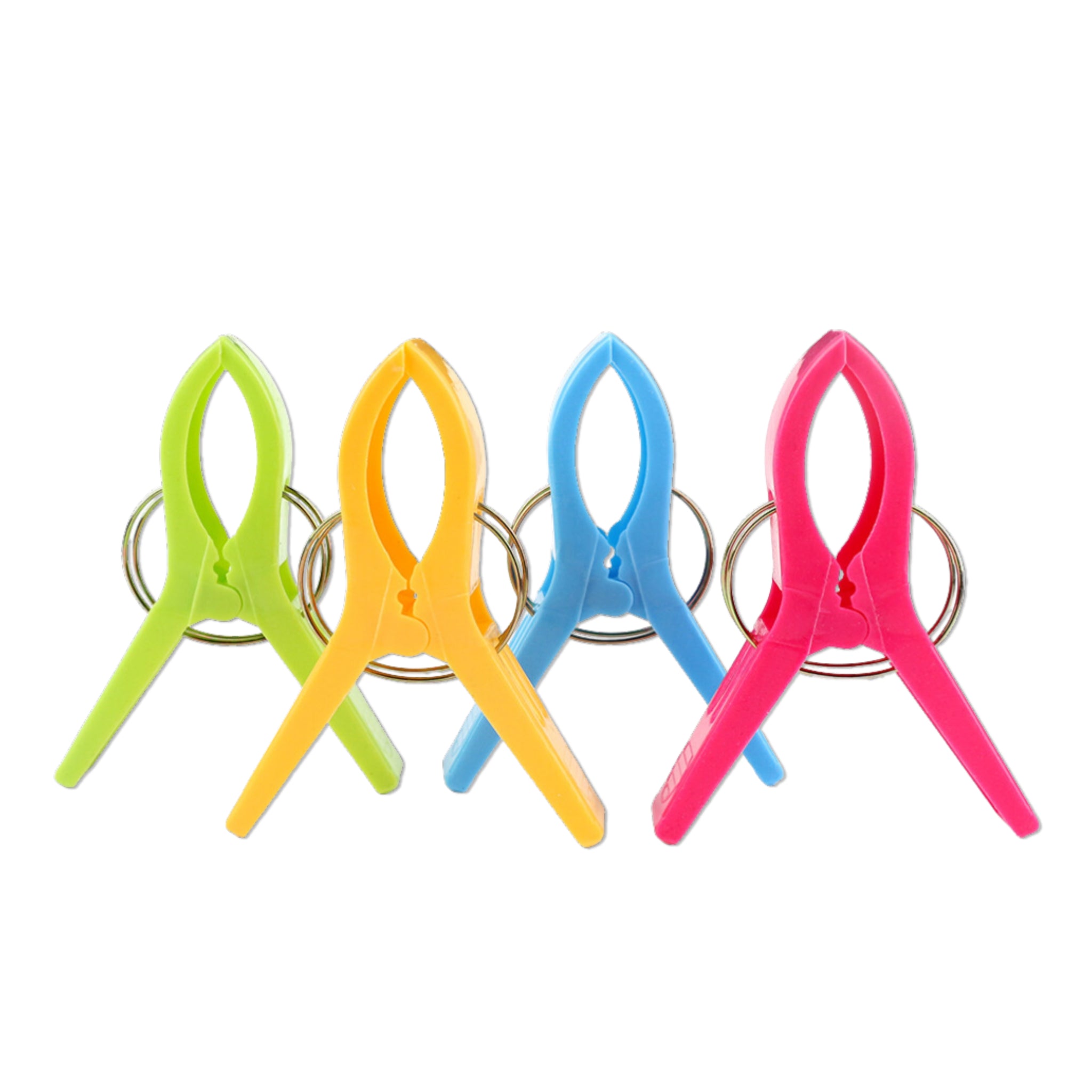 Handtuchclips für Kreuzfahrtliegen, 4er-Set, farbig