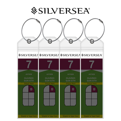 Luggage Tag Holders for all Cruise Lines - Set of 4