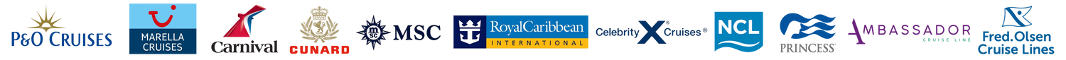 Cruise travel accessories and essentials for P&O, Marella, Carnival, Cunard, MSC, Royal Caribbean, Celebrity, NCL, Princess, Ambassador, Fred Olsen