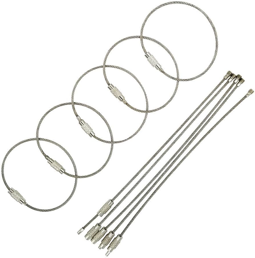 Stainless steel loops for cruise luggage tag holders