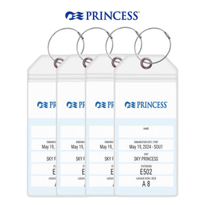 Princess Luggage Tag Holders - Set of 4