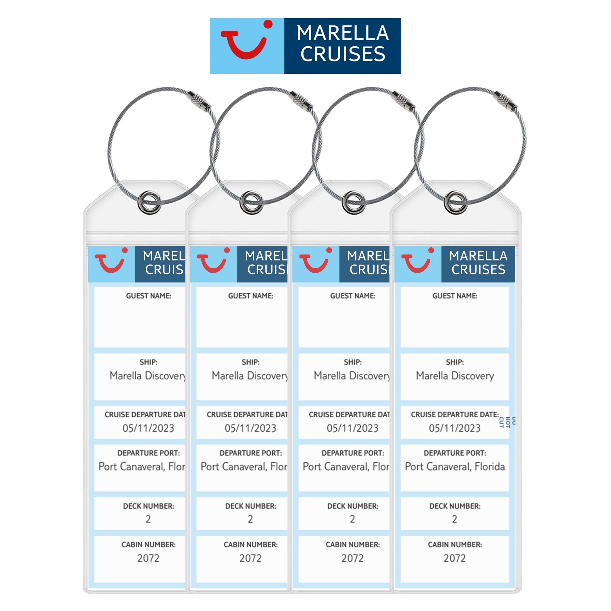 Cruise luggage tag holders for Marella (TUI)