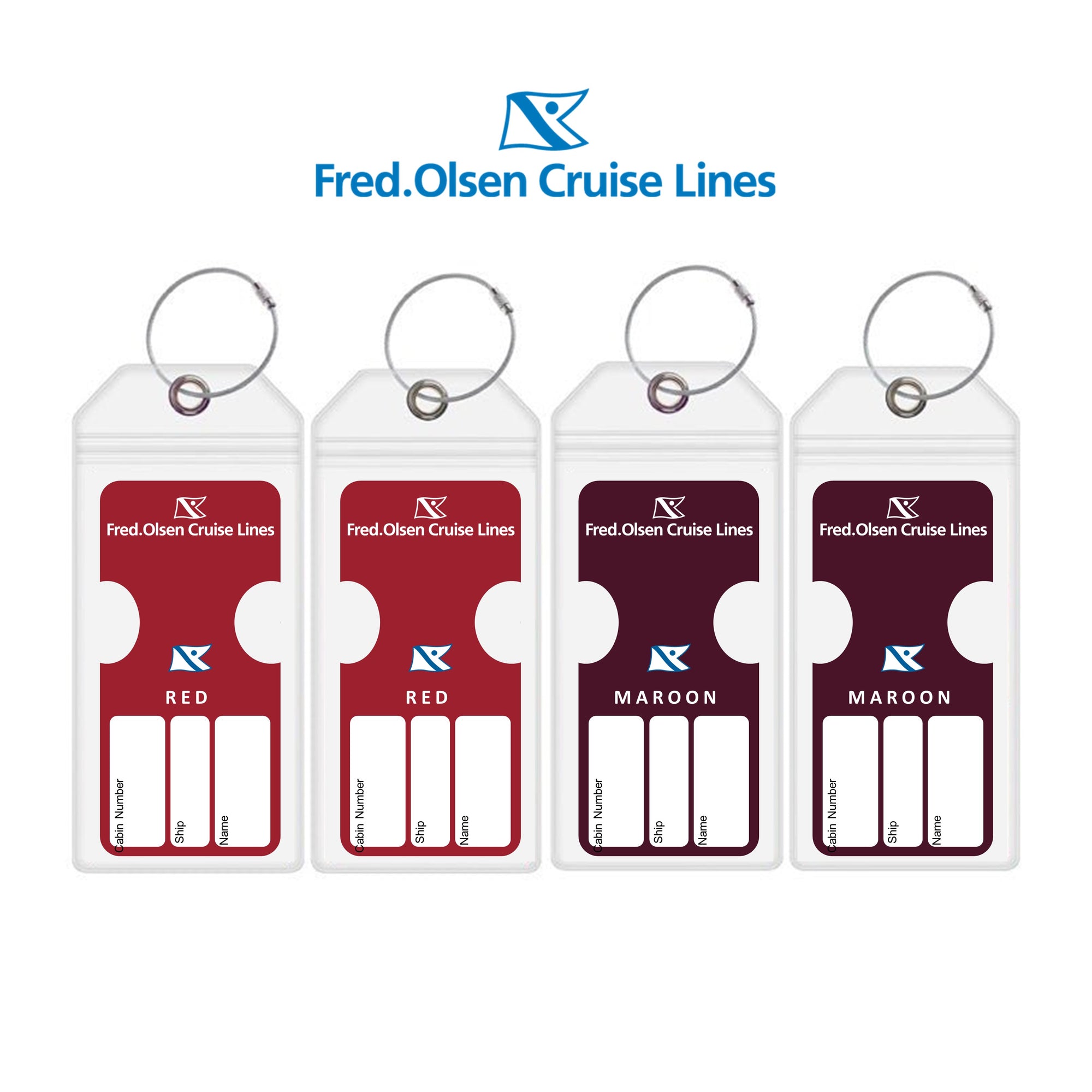 Fred Olsen Luggage Tag Holders - Set of 4