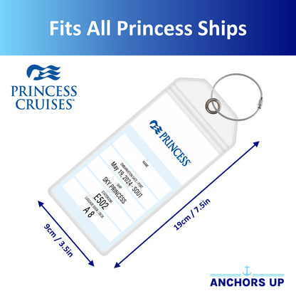 Princess Cruise Luggage Tag Holders - Set of 4