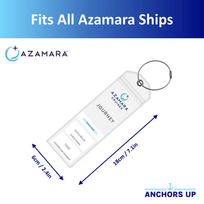 Azamara Cruise Luggage Tag Holders - Set of 4