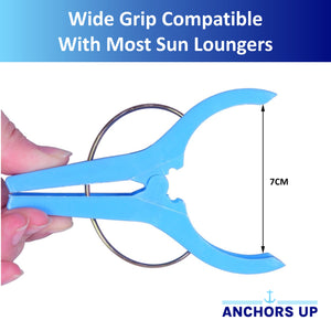 4x Towel Clips for Chairs and Sunbeds