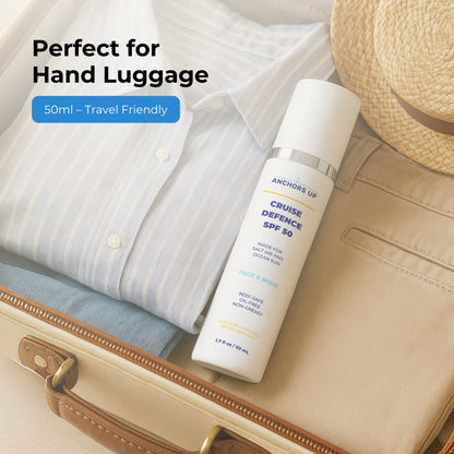 Cruise-Designed SPF 50 Sunscreen – Made for Ocean Sun – Travel Size 50ml