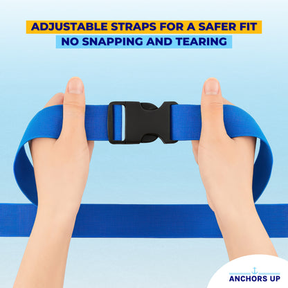 Adjustable Towel Bands for Cruise Chairs and Sunbeds - Set of 4