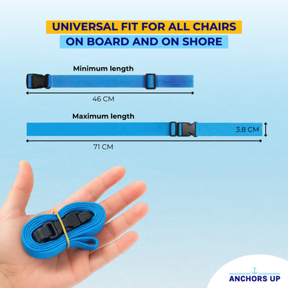 Adjustable Towel Bands for Cruise Chairs and Sunbeds - Set of 4